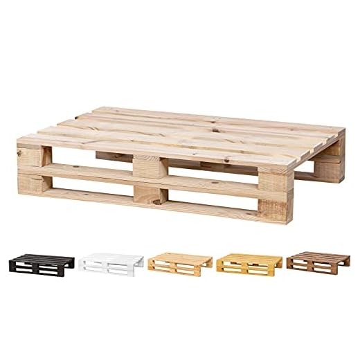 Banco DE PALETS Lijado Y Cepillado - Interior/Exterior Nuevo Sillon PALETS/Banco para Patio (120cm X 80cm, Acabado Crudo)