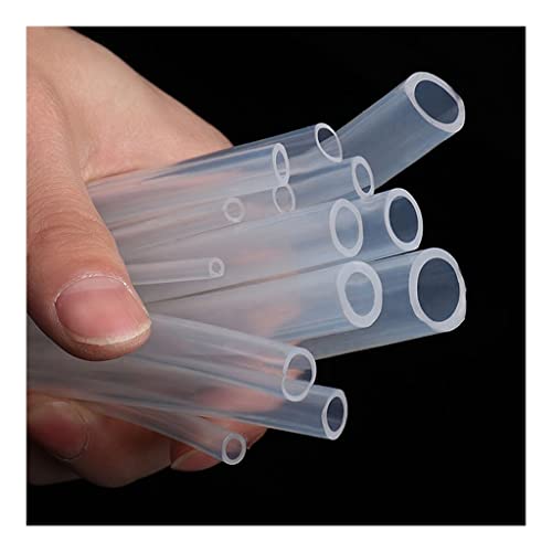 5M Food Grade Clear Transparent Silicone Rubber Hose, 3 4 5 6 7 8 9 10 11 12 14 16 20 21mm Out Diameter Flexible Silicone Tube, 1PCS (Color : 2x4 mm, Length : 5meter)