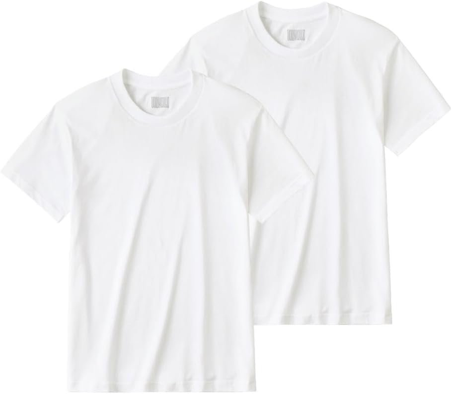 【BODY WILD】年間通して活躍する、綿100%クルーネックTシャツ2枚組