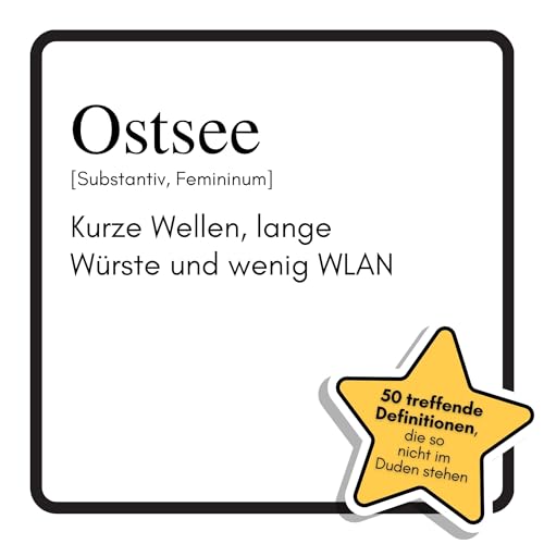 Ostsee: Kurze Wellen, lange Würste und wenig WLAN. Das lustige Geschenkbuch für Mann, Frau, Kollege, Freund zu Geburtstag, Weihnachten
