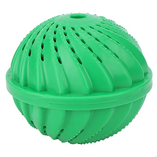 ANKROYU Bola mágica de Limpieza para Ropa, detergente Reutilizable, Lavadora con partículas de cerámica para Pieles sensibles, Uso doméstico, Verde, 10,5 cm de diámetro, Material T