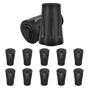 12 Stück Nordic Walking Pads, Walking Stöcke Walking Pads Asphalt Gummipuffer Für Alle Gängigen Nordic Walking Stöcke…