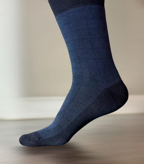 Mens Rayon Made from Bamboo Dress Socks Premium Quality With Gift Box 6 Pack 5