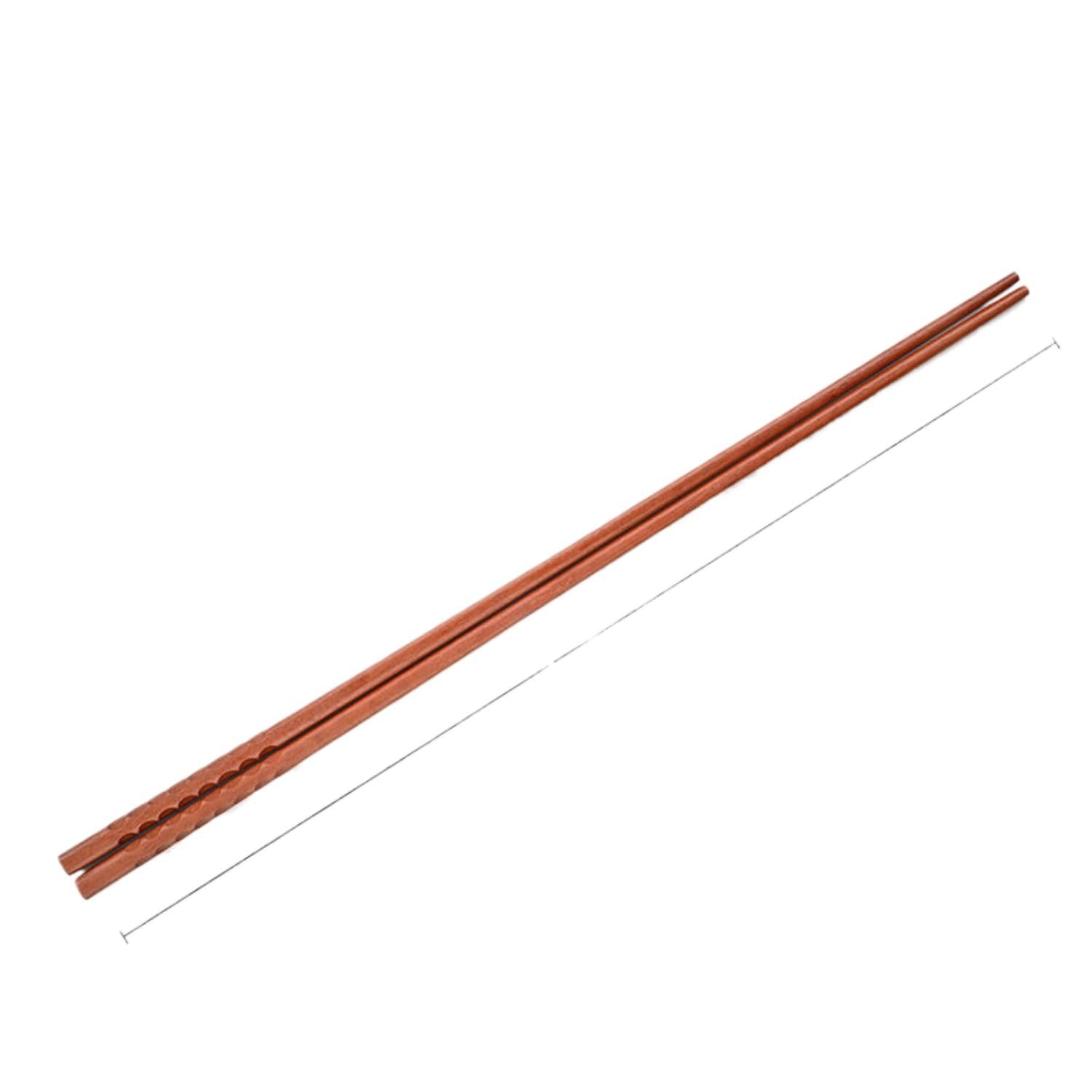 Baguettes friture de 42 cm en bois de fer résistant à la chaleur pour fondue et nouilles x2