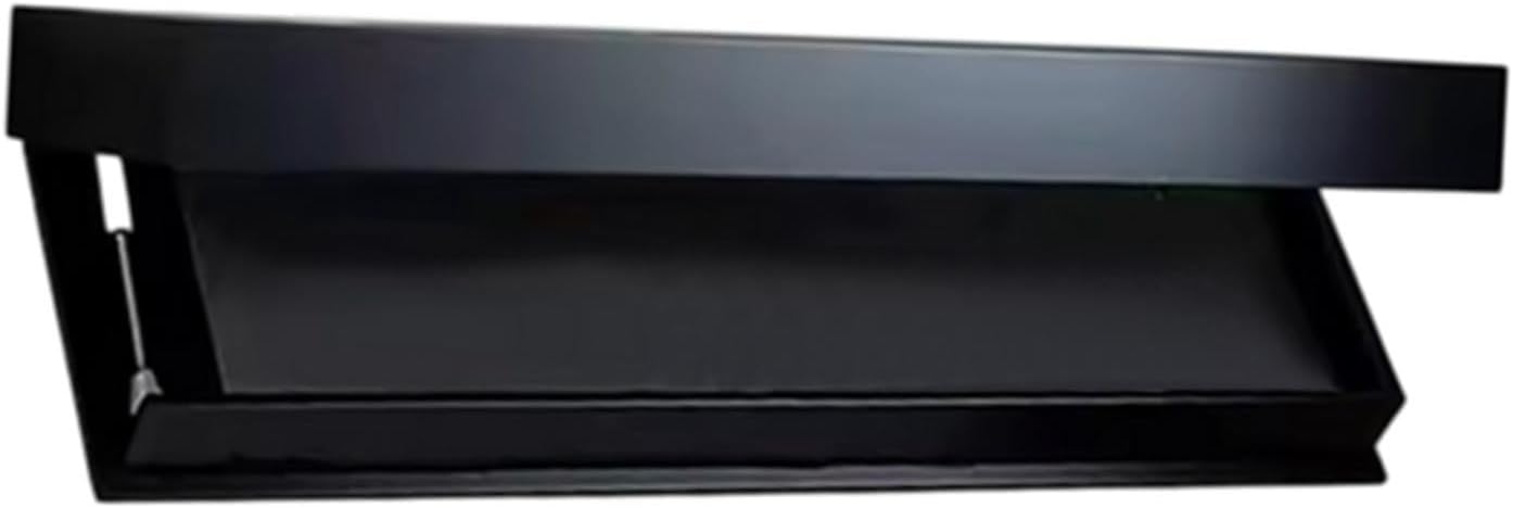 HouseVibe Hidden Compartment Wall Shelf, Black Wood Floating Shelf with Drawer (15.75x11.02x2.95 in)