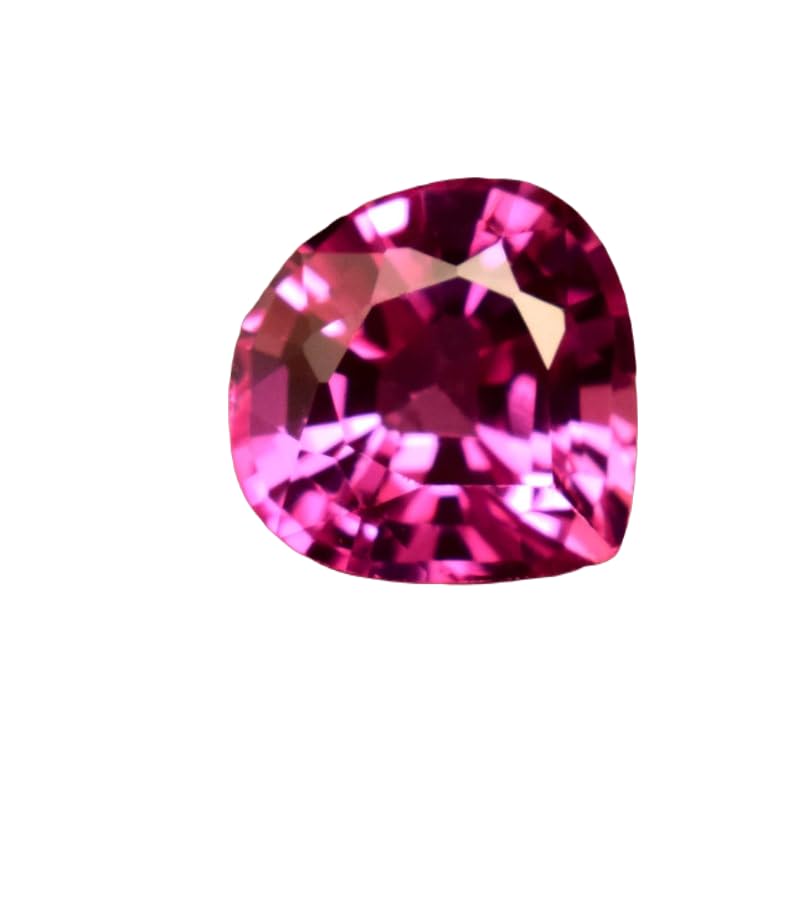 Saphir rose naturel taillé en cœur pour créer votre bague de fiançailles