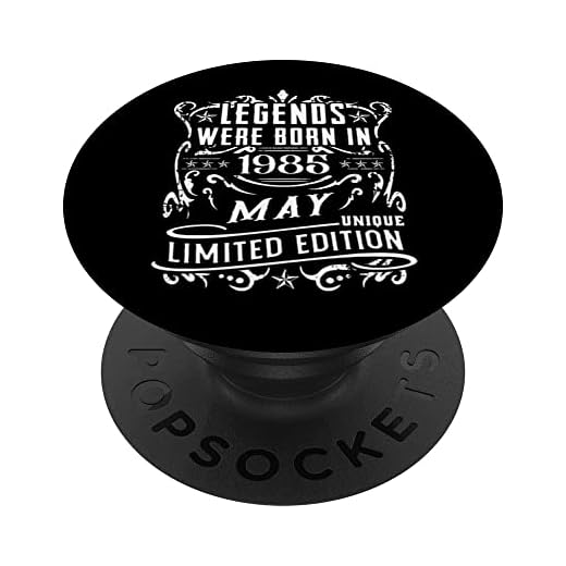 Cumpleaños Mayo 1985 Edición Limitada Regalo Legend May PopSockets PopGrip Intercambiable