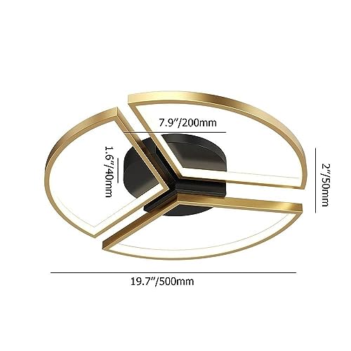 Plafonnier LED télécommande éclairage dimmable chambre et salon abat-jour acrylique - 5