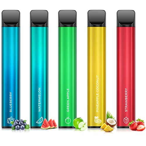 X-SPACE-Disposable-Vape-Total-5000-Puffs-Disposable-E-Cigarette-No-Nicotine-5pcs-Disposable-Vape-Pen-Starter-Kit-Prefilled-Vape-Juice-5-Flavours