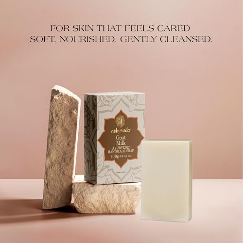 Image of Jojoba Oil & Goat Milk Handmade Bath Soap Bar for Skin Hydration, Nourishment, Tan Removal & Glowing Skin (100 gm)