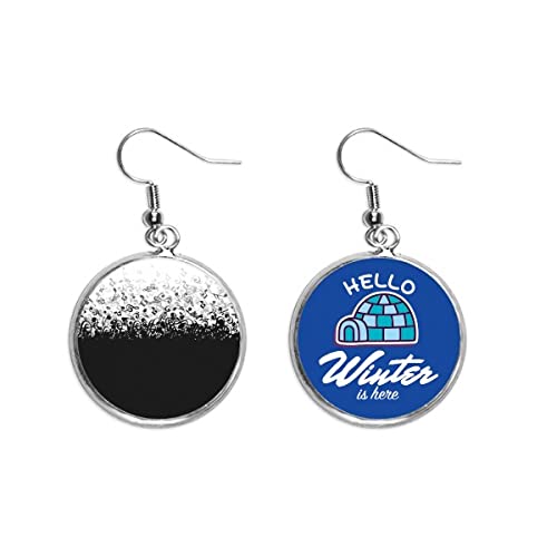 Pendientes de notas musicales Flappg joyería colgante blanco y negro de gota para mujer