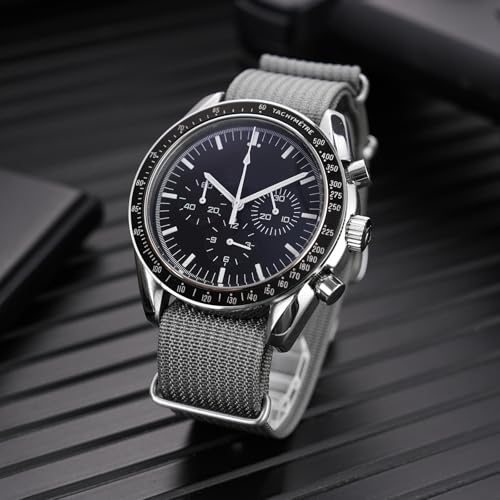 Image of TACTICAL FROG Nylon Watch Band 18mm 19 mm 20mm 22 mm 24 mm, Waterproof Military Watch Straps Replacement for Men Women, With Stainless Steel Buckle