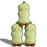 HISBO 3 Pcs Small Pea Stuffed Animal, Pea Pod Plush Pillow for Emotional Support, Gift Giving, Kids