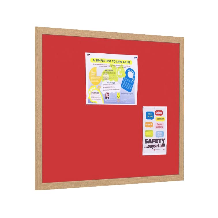 Eco Notice Boards - 1200mm x 1200mm - Red