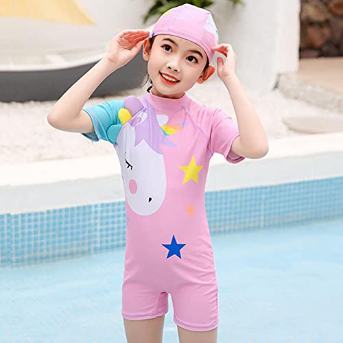 Maillot de bain une pièce fille confortable anti-irritation licorne