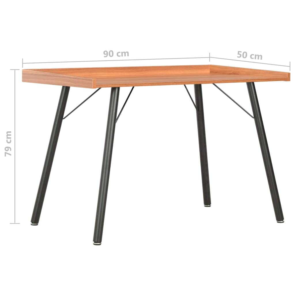 Scrivania,Supporto per stampante,Piccola postazione di lavoro in casa,Scrivania per computer in stile moderno,Scrivania Marrone 90x50x79 cm