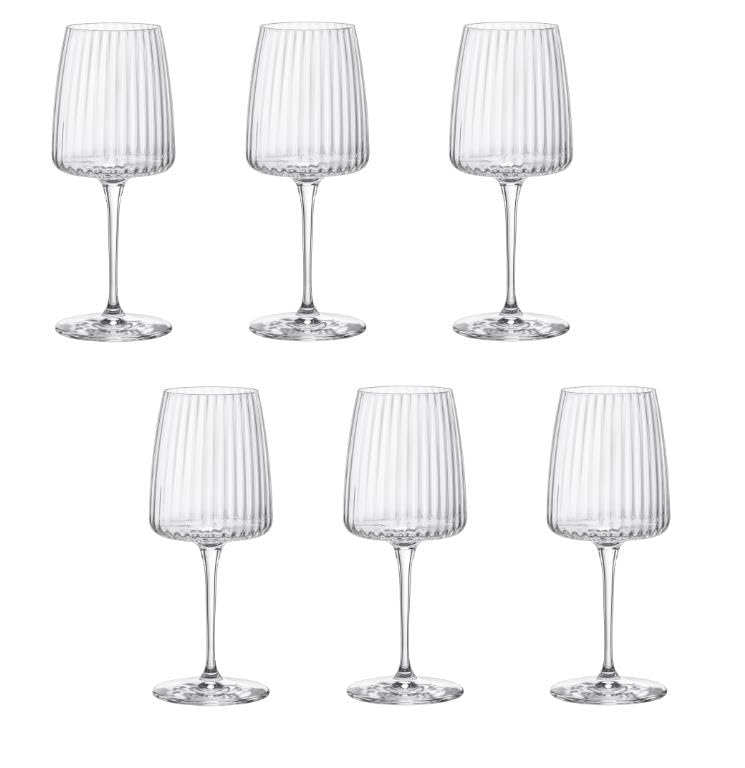 BORMIOLI Set mit 6 exklusiven Gläsern Chardonnay White Wine 37,4 cl Rocco