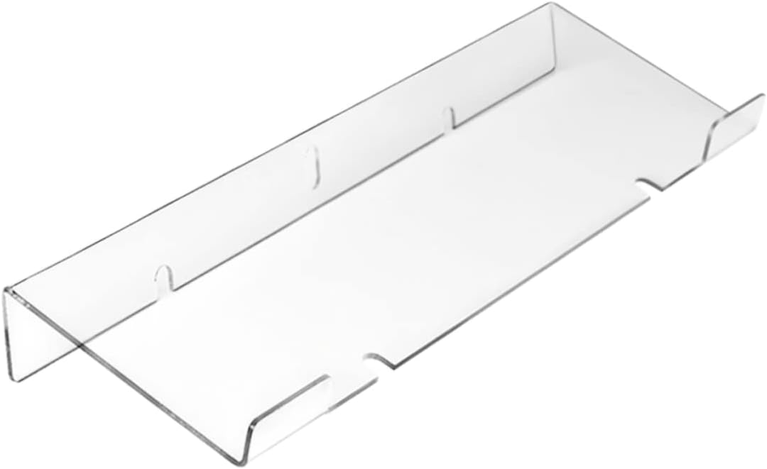 Ergonomic Acrylic Keyboard Stand with Tilted Design for Comfortable Typing for Office and Gaming Desktop Organizer Enhances Comfort and Reduces Strain