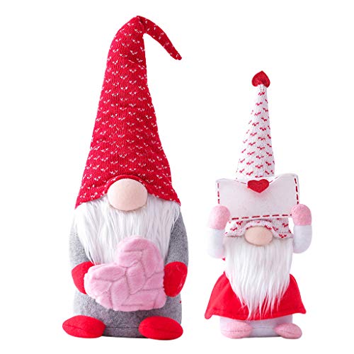 Decoração de Dia dos Namorados, boneca de Papai Noel, decorações de Dia dos Namorados para a casa, o