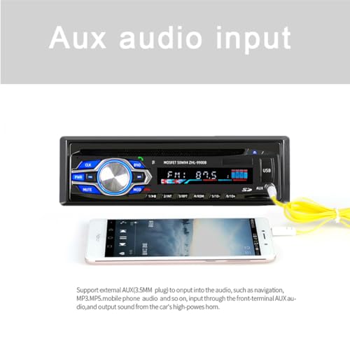 Radio para auto con CD DVD y Bluetooth manos libres miniatura 5