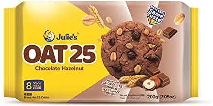 Julie's Oats 25, Hazel Nut's and Chocolate Chips, 200g