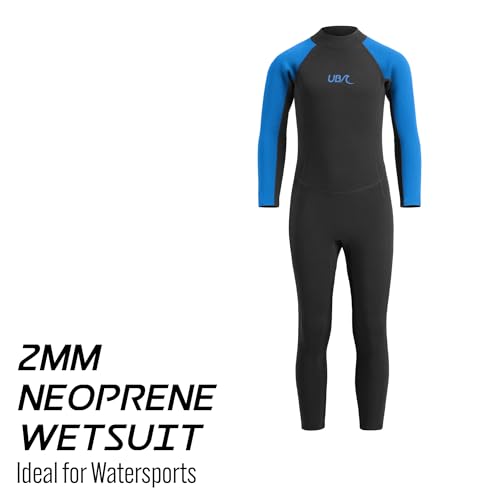 Urban Beach Sharptooth Sommer-Neoprenanzug für Kinder, volle Länge, 2 mm, dehnbares Neopren, Surfen und Tauchen, Neoprenanzug mit UV-Schutz