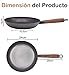 Imagen de Sartén Antiadherente de Acero al Carbono con Mango de Madera