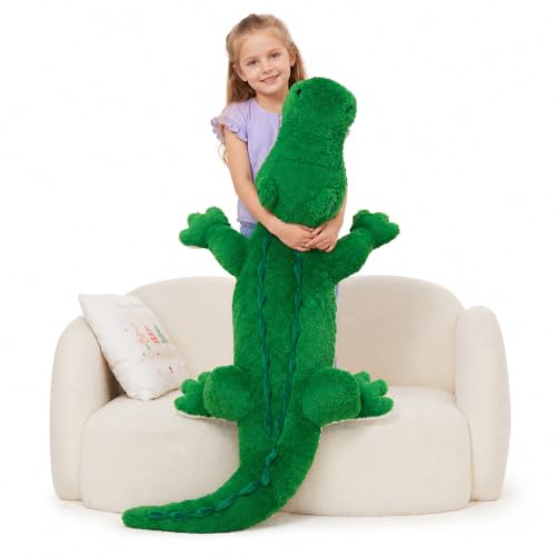 MorisMos Giant Alligator Stuffed Animal, 51 Inch Large Crocodile Plush
