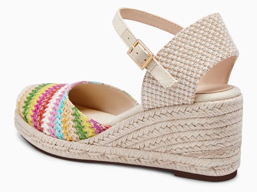 Image of Coutgo Women's Platform Wedge Espadrilles Sandals