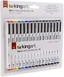 KingArt 436-16 PRO Inkline Fine Line Pen Set
