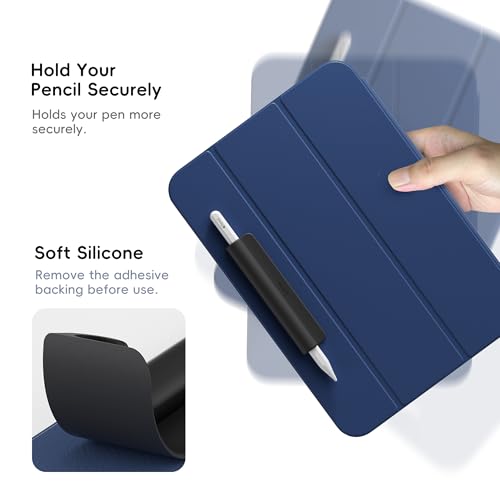 ELETIUO Silicone Pencil Holder Sleeve,Compatible with Apple Pencil (USB-C),Apple Pencil 1st/ 2nd Generation,Strong Adhesive Sticky Attached to iPad Case for Stylus Pens - Image 5