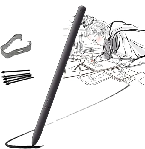 Stylet pour Galaxy Tab S6 Lite, Stylet Samsung S Pen EJ-PP610, sans Bluetooth, Noir, Pointes