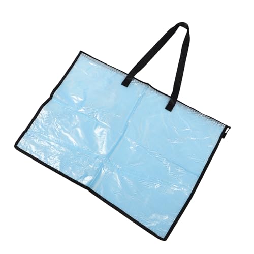 Happyyami 透明大型ポスター収納バッグ ジッパー付き 耐久性と防裂仕様 アートワーク収納ケース 多用途クリアファイルフォルダー 携帯便利な