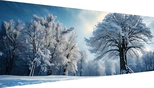 Broderie Diamant Grand Format Anti Stress Paysage d'Hiver 5D DIY