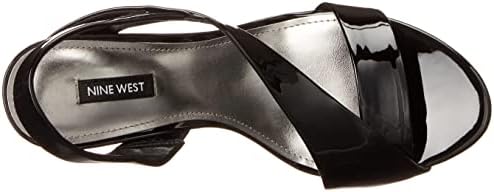 Nine West Footwear Femme Tilas3 Sandale à Talon, Noir, 38.5 EU