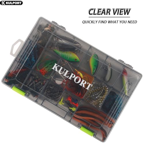 Cajas de Pesca KULPORT Plástico Organizador con Divisores Removibles, Bandeja 3600, Pack de 4 Cajas Grises miniatura 5