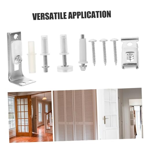 Angoily kit de herrajes para puerta corrediza, diseño moderno para fácil instalación miniatura 4