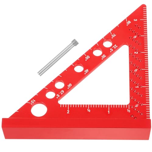 Équerre de serrage bois 90 degrés métallique rouge haute précision TEHAUX