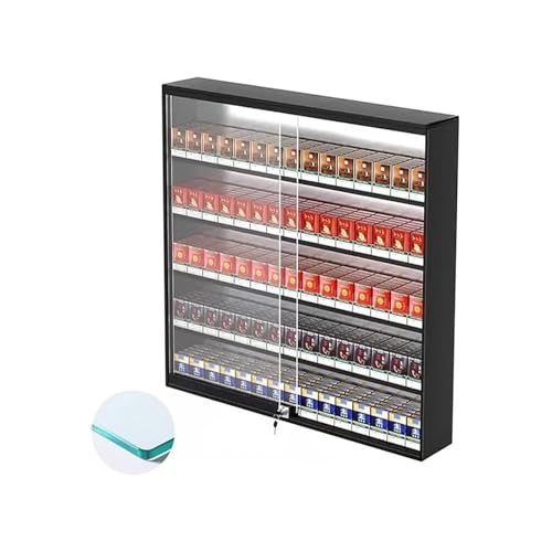 Présentoir à cigarettes automatique en verre trempé et alu premium