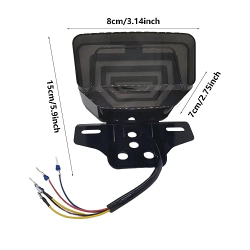 Luzes traseiras de motocicleta – Luzes de freio de motocicleta | Luz traseira de parada de freio uni