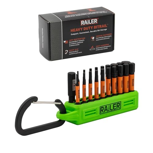 Allen Wrench Hex Bit Set - Railer 2 Inch Impact Driver 20pc Hex Bit Set With A Bit Holder & Carabiner. Premium S2 Steel, Ideal For Furniture Screws