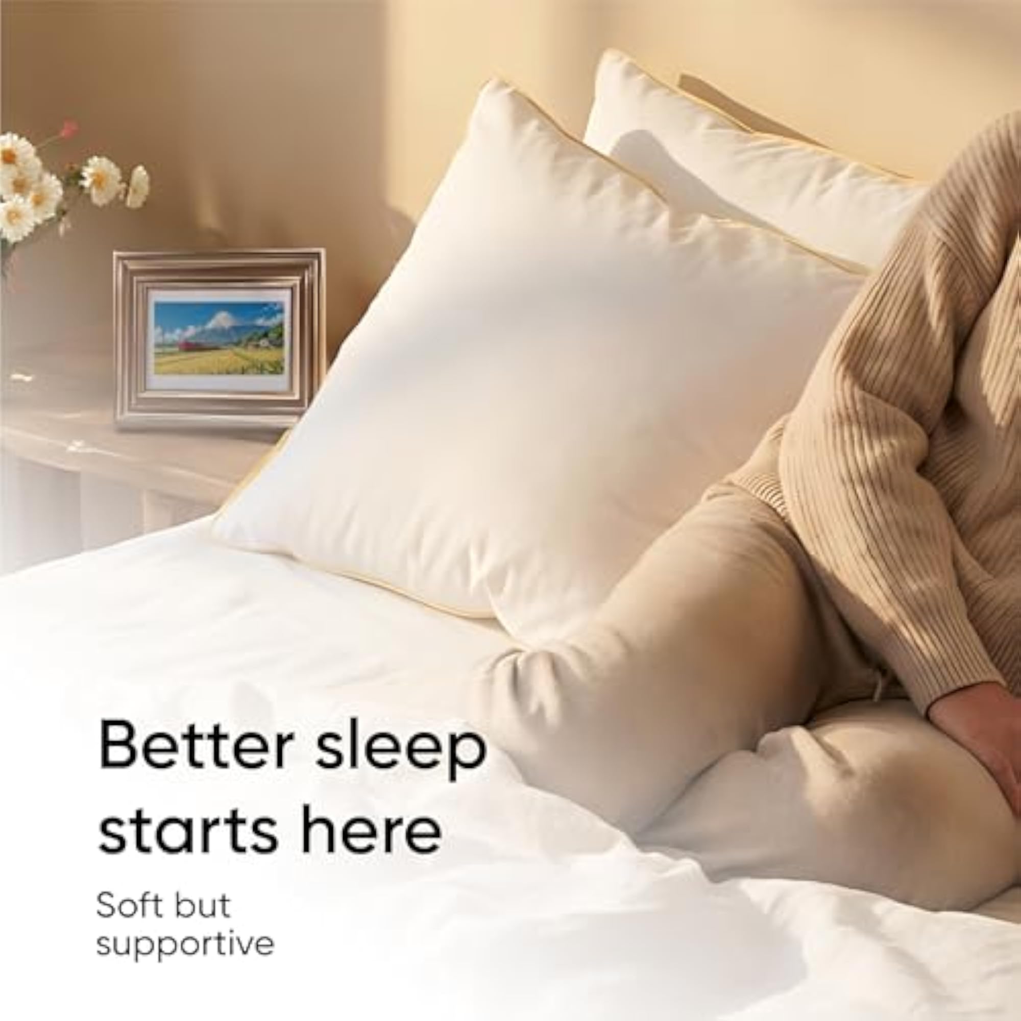 Ultimate Cozy Classic Pillow, Super Soft & Fluffy