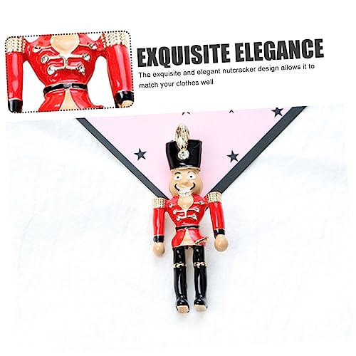 Soldat nutcracker en broche émaillée accessoire idéal pour vos repas de Noël