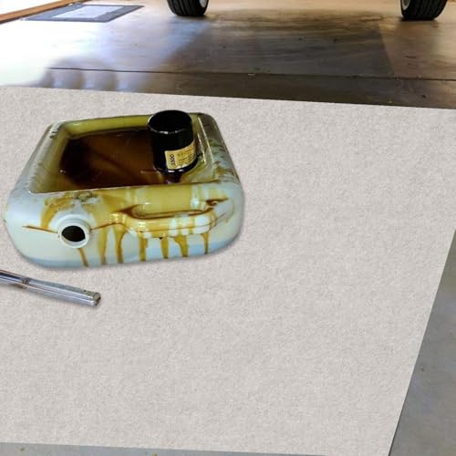 Protections de sol de garage feutre absorbant lavable anti-tache