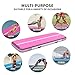 Inflatable Tumbling Mat for Kids – 10ft Pink Inflatable Gymnastics Training Equipment with Carrying Bag | Non-Slip Tumbling Mat for Home Use, Yoga & Cheerleading | Waterproof Design
