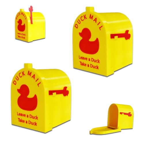 2 - Pack Duck Mailbox for Cruise Door - Magnetic with Movable Flag, for Cabin Fridge Office