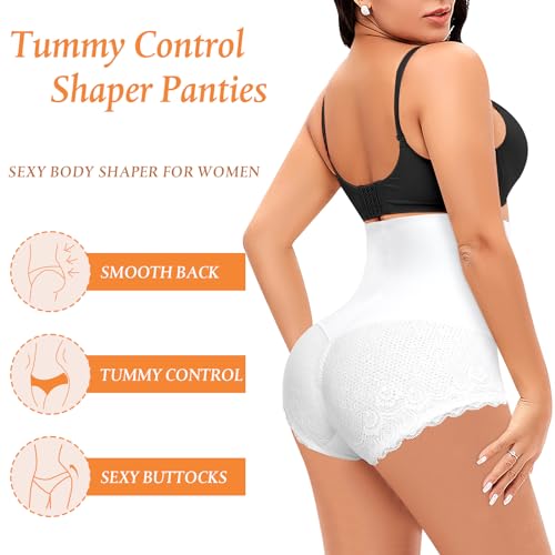 Image of Werena Tummy Control Shapewear Underwear for Women High Waisted Body Shaper Panties Shaping Briefs