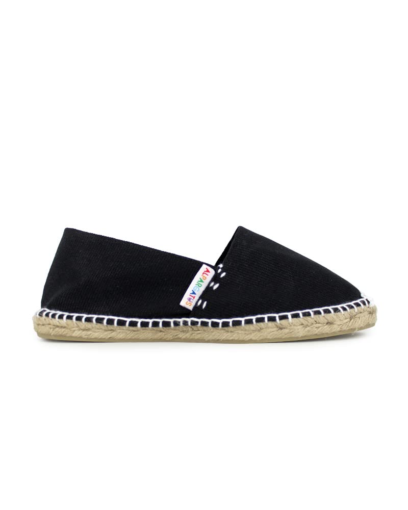 Espadrilles classiques en toile de couleur unie fabriquées en Espagne