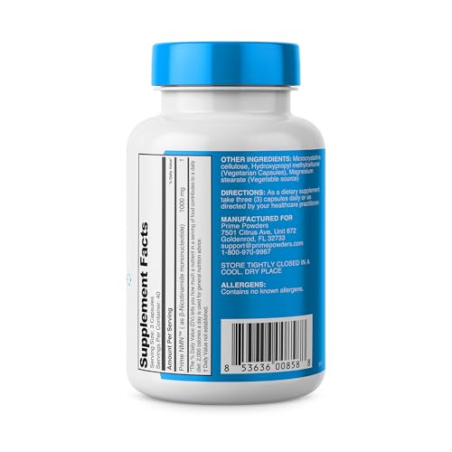 Prime Powders NMN 1000mg Capsules