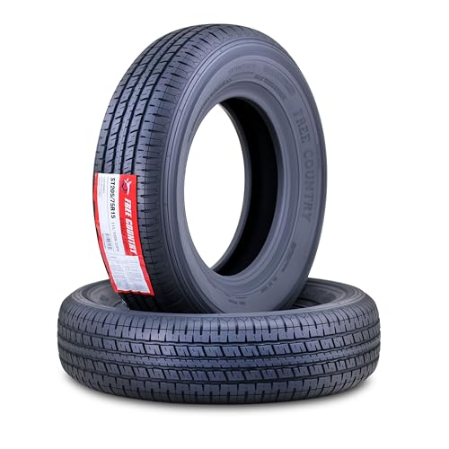 Libra Trailer Parts set of 2 Heavy Duty Trailer Tires ST205/75R15 205 75 15...
